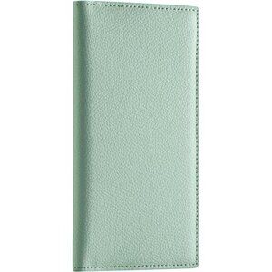Premium Leather Checkbook Cover Sage